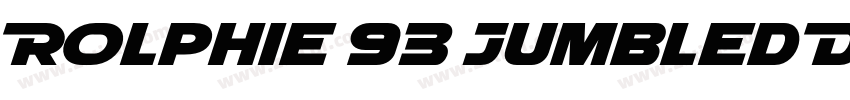 Rolphie 93 Jumbled D字体转换